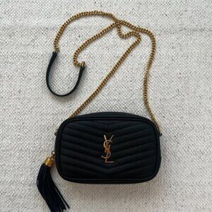 YSL Mini Lou in Black